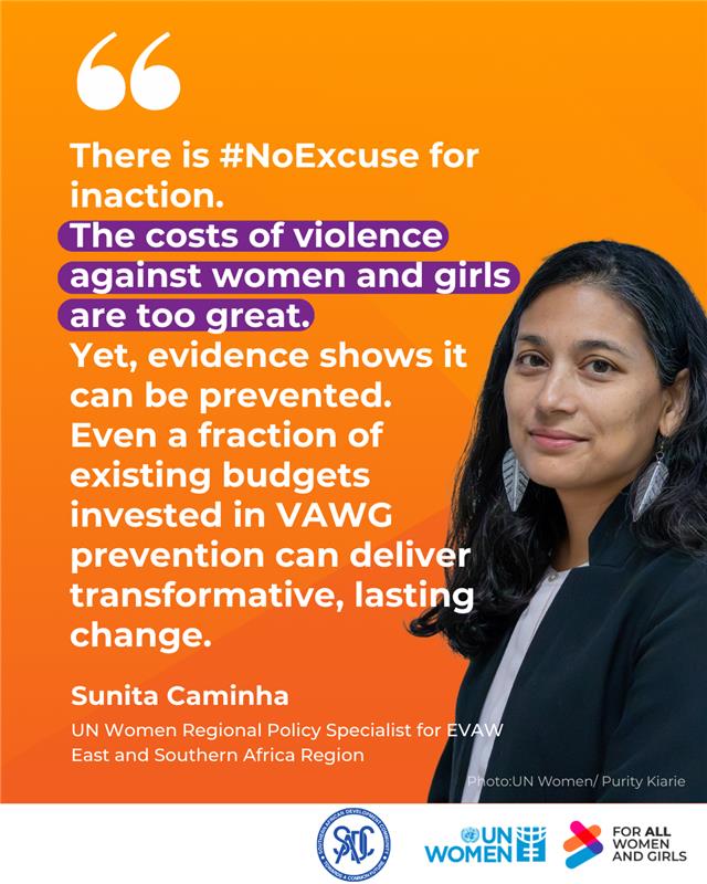 Investing in #PreventVAWG efforts is key for transforming patriarchal masculinities and creating a safe and gender equitable digital future for all.
Lets #UNiTEtoEndDigitalViolence! #NoExcuse