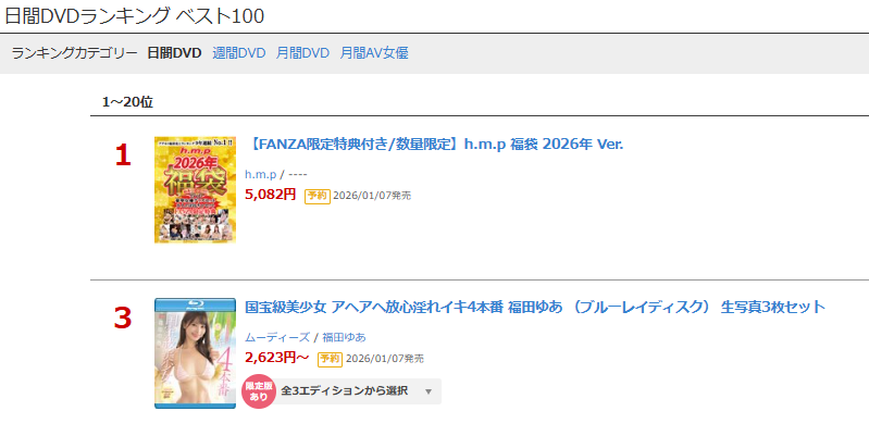 ＼本日限定版情報解禁／

▶日間 DVD 3位(12/02)
【数量限定】国宝級美少女 アヘアヘ放心淫れイキ4本番 福田ゆあ （ブルーレイディスク） 生写真3枚セット
al.fanza.co.jp/?lurl=https%3A…

【通常版】（DVD）
al.fanza.co.jp/?lurl=https%3A…

▾動画▾
al.fanza.co.jp/?lurl=https%3A…

#福田ゆあ #PR <a href="/yua_fucuda/">福田ゆあ</a>