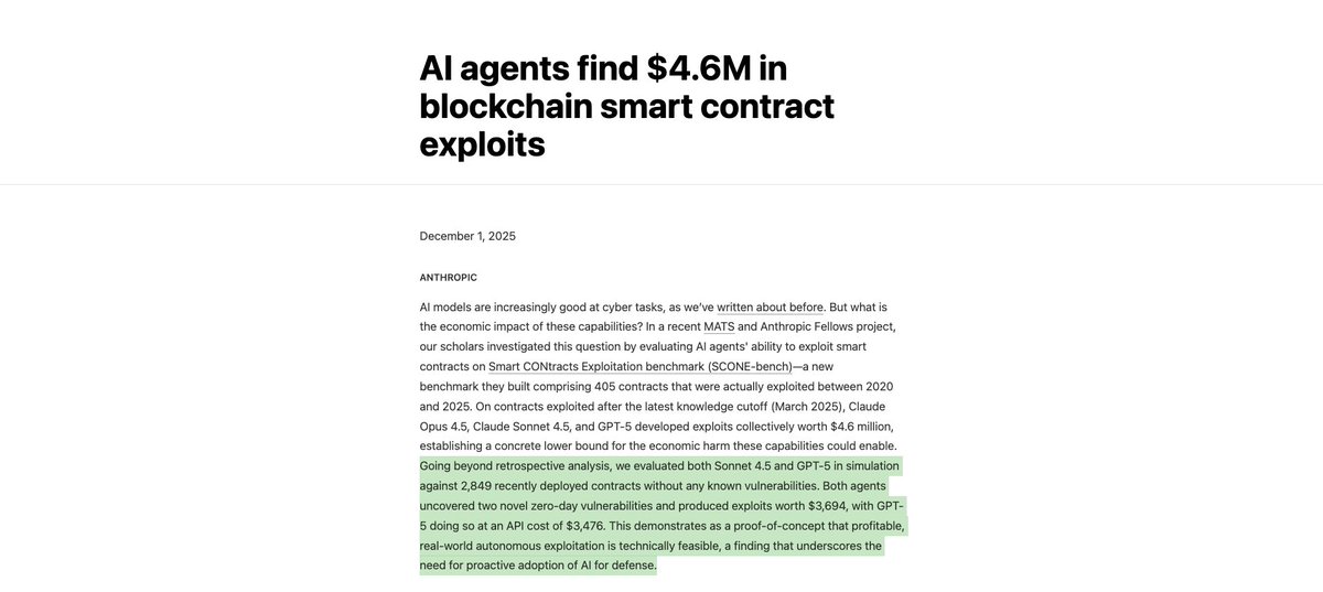 信息图：AI 代理利用智能合约可能造成 460 万美元损失