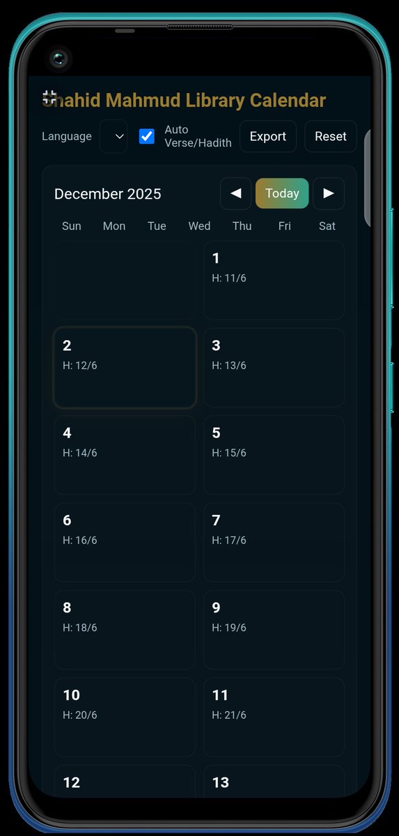 DayyabuAla87570's tweet image. GM 😘 
Today I&apos;m working on a  library website! Focusing on integrating and refining the Calendar section to make it easier to find all of upcoming events and deadlines. Stay tuned! #frontenddevelopement #LibraryWeb