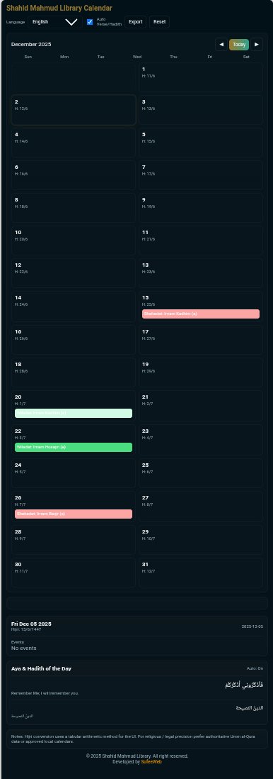 DayyabuAla87570's tweet image. GM 😘 
Today I&apos;m working on a  library website! Focusing on integrating and refining the Calendar section to make it easier to find all of upcoming events and deadlines. Stay tuned! #frontenddevelopement #LibraryWeb