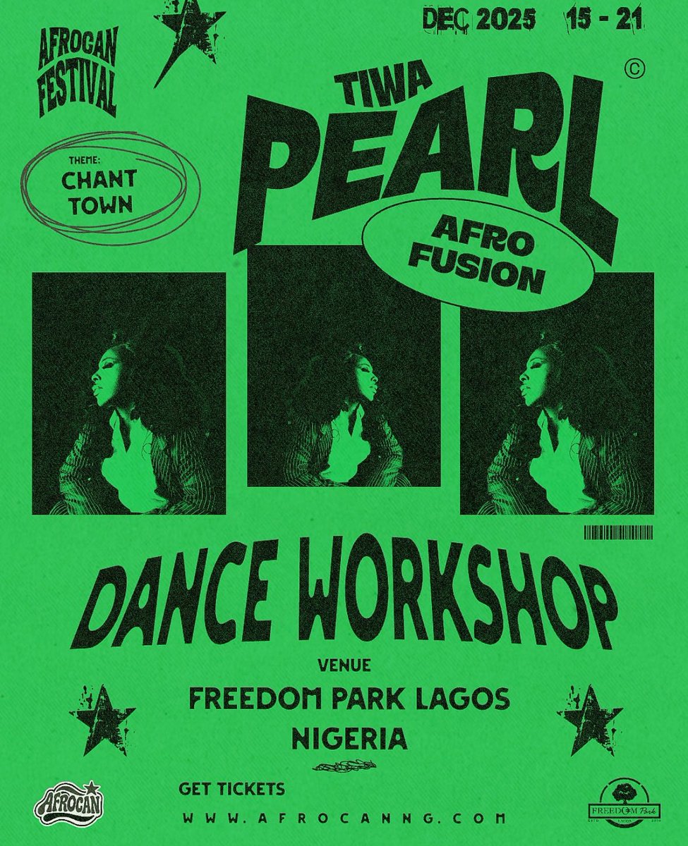 KRED0L's tweet image. Day1 started with Energetic Classes
From SKILO RICHIE &amp;amp; TIWAPEARL then Opening Cocktail x Lagos Riddim x Neighborhood 
An evening of artistic welcoming into the Afrocan Festival 2025, featuring a cocktail event, two curated events.
CHANT TOWN Festival is one of a kind.