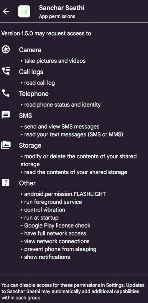 Rebel_Warriors's tweet image. It is unacceptable that the government is forcing an app onto every new phone with no option to delete it. No one has the right to decide what stays on my device except me. Making a mandatory, this app is a direct attack on privacy and freedom.
#SancharSaathiApp #SancharSaathi