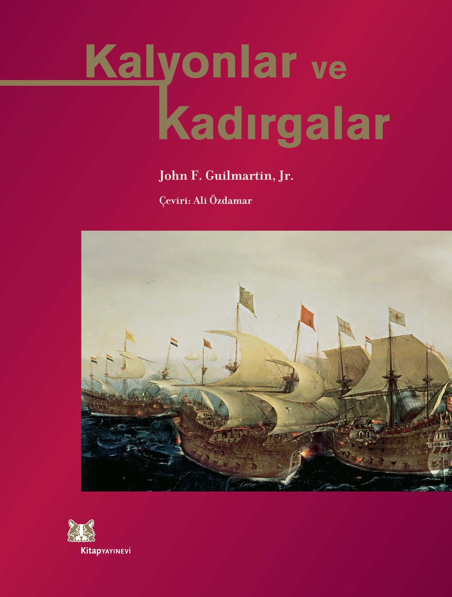 John F.Guilmartin, Jr.
Çeviri: Ali Özdamar
240 sayfa, 29 x 22,5
Ekim 2010
ISBN : 978-605-105-048-5
kitapyayinevi.com/urun/kalyonlar…
Büyük boy, sert kapaklı, renkli şömiz baskılı, kuşe kâğıda renkli ofset baskı

Barutlu silahların 14. yüzyıl ortalarıyla 17. yüzyıl ortaları arasında denizde