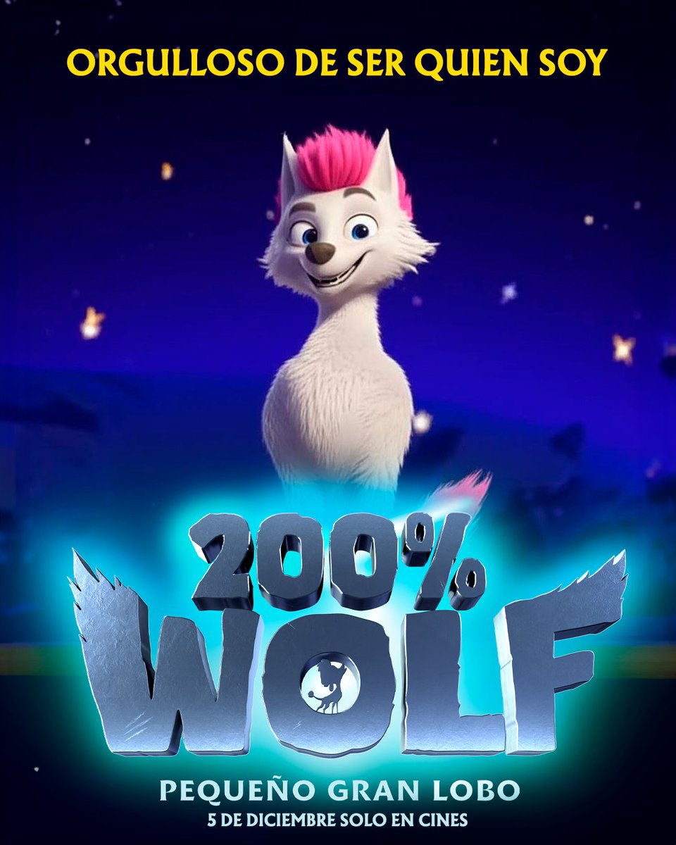 Freddy aprende a quererse tal como es, y nos invita a hacer lo mismo.💙
200% WOLF PEQUEÑO GRAN LOBO" en cines de toda España este viernes 5 de diciembre 🐺✨
#200WolfPequeñoGranLobo #CineFamiliar #CinedeAnimación #PelículaInfantil #EstrenoCine