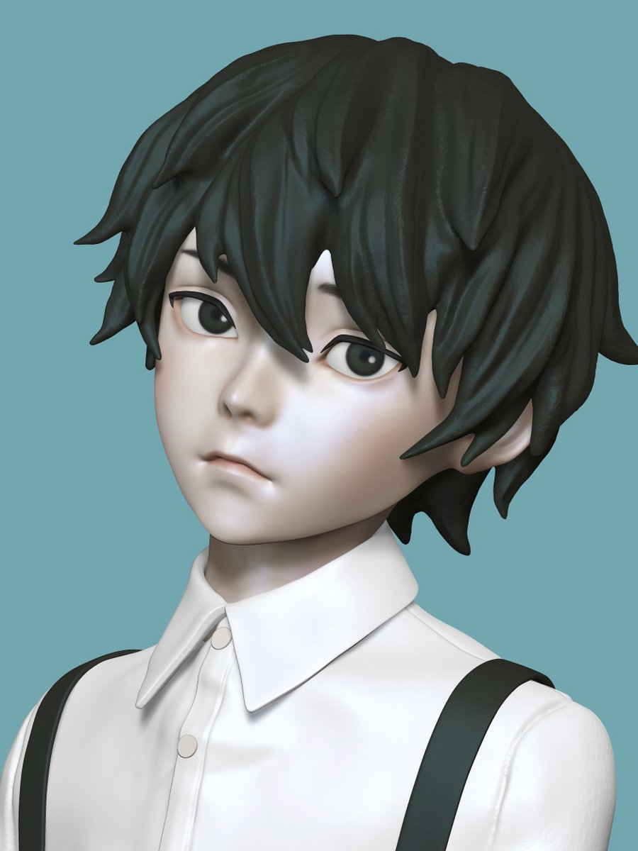 雨森八弥。利飛太に振り回される、やれやれ系少年……
の話下さい‼️🙏

#パラノマサイト #Zbrush