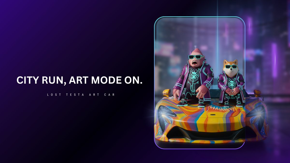 TeslaArtCar's tweet photo. Art in motion. 🎨✨
Culture on wheels. 🚗🌍
Stay close. 👀🔥

#tesla #elonmusk #doge 
@dogecoin @marbletoken @PUNKVISM https://t.co/qL4JbA5uVG