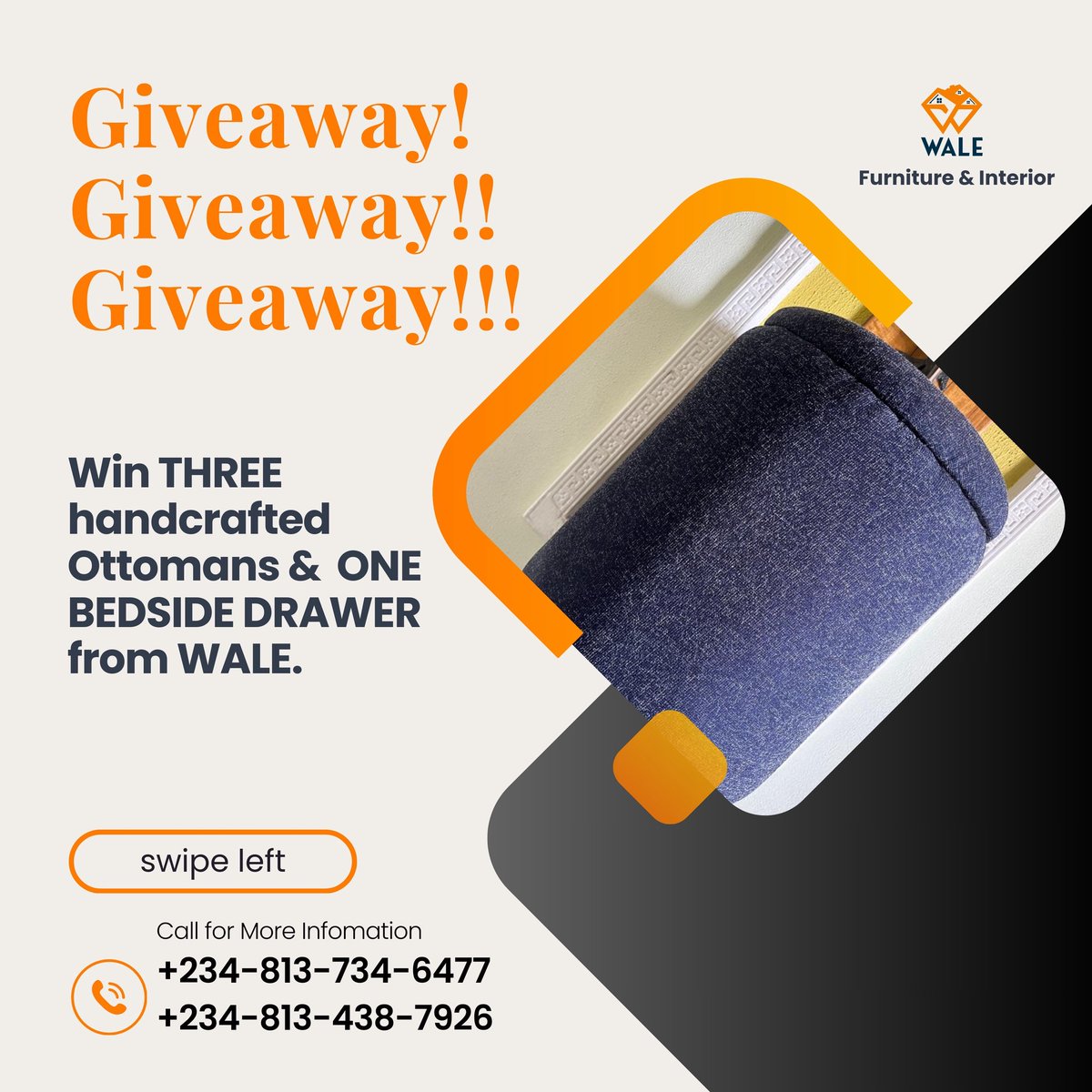 walespaces's tweet photo. Free Furniture? Yes, Please 😍
We are giving away 3 Storage Ottomans and 1 Bedside Drawer — multiple winners!
How to Enter: 1️⃣ Follow @walespaces  2️⃣ Like this tweet 3️⃣ Reply where you would love to place this piece
⏰ Giveaway ends 18th Dec Share for extra luck! 😁
#Giveaway https://t.co/4uYzPCmZ1u