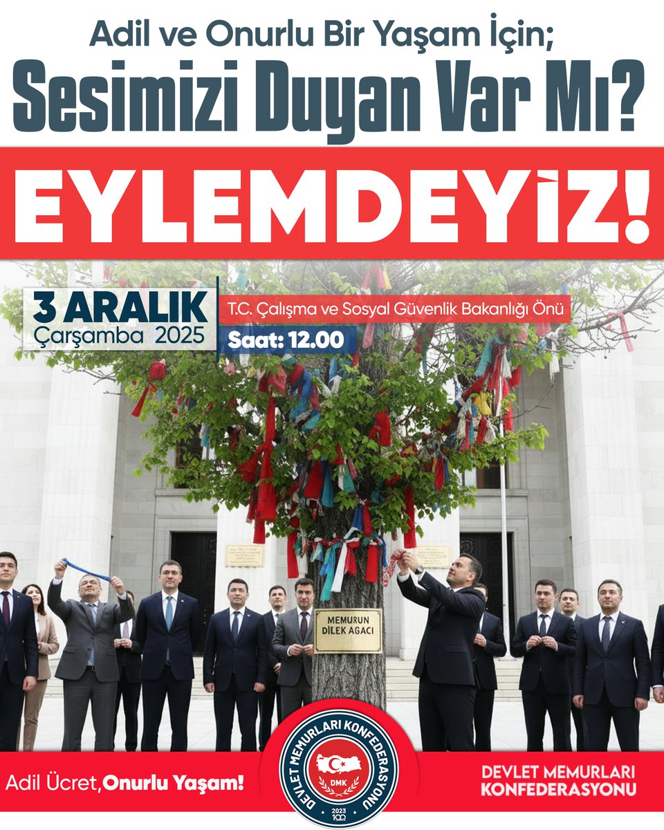 tecsen's tweet photo. 📢 SESİMİZİ DUYAN VAR MI?

 ❌ Sefaleti ve yoksulluğu kabul etmiyoruz!!!

 ✅Adil ve onurlu bir yaşam istiyoruz!

 🔉 Sessiz kalmıyoruz!

📢3 Aralık 2025 Çarşamba Günü EYLEMDEYİZ!!!

👉 Haklarımızı istiyoruz, ertelemiyoruz.

👉 Geleceğimiz için, emeğimiz için, yarınlarımız için alandayız.

📍 Yer: ANKARA-Çalışma ve Sosyal Güvenlik Bakanlığı
🗓 Tarih: 3 Aralık Çarşamba
⏰ Saat: 12.00

✉️Tüm kamu çalışanları davetlidir...