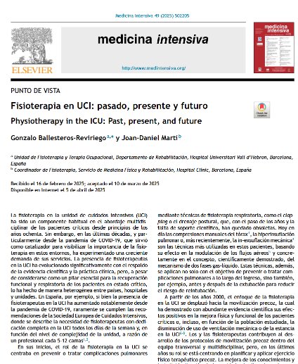 Fisioterapia en UCI. Punto de vista

medintensiva.org/es-fisioterapi…