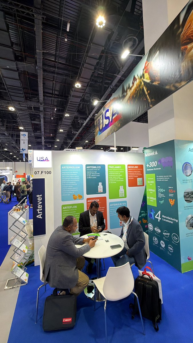 ArtevetLLC's tweet photo. Our time at VIV MEA 2025 in Abu Dhabi (25–27 Nov) was truly rewarding. Connecting with our partners from across the MENA and GCC region — and meeting many of their customers — helped renew relationships and spark new opportunities in this rapidly growing market. https://t.co/F86A0AuhOt
