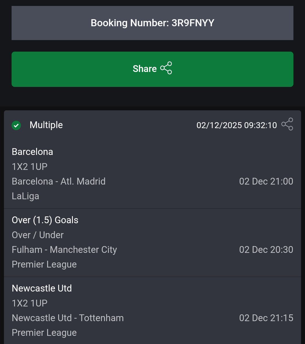 CZAtips's tweet image. 2, 2 &amp;amp; 3 Odds on @Bet9jaOfficial

Codes ⏩ 3R9FNYY
              ⏩ 3R9GG5G
              ⏩ 3R9H6GS

@Ada_Daddyya @ADT_Freetips @Promisepunta @Kpstandfit @Mrbankstips @notoriouztips @vita_tips @Supa_tips @bettinghubgames  @Smart6ix9 @MULABETTING @BetLane_001

#Bet9jaCode