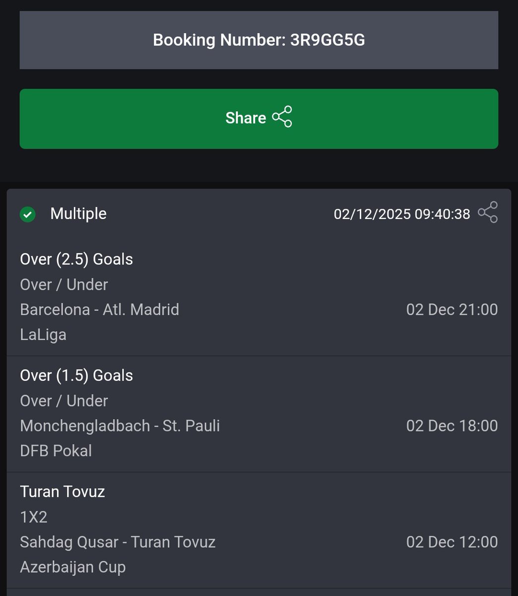 CZAtips's tweet image. 2, 2 &amp;amp; 3 Odds on @Bet9jaOfficial

Codes ⏩ 3R9FNYY
              ⏩ 3R9GG5G
              ⏩ 3R9H6GS

@Ada_Daddyya @ADT_Freetips @Promisepunta @Kpstandfit @Mrbankstips @notoriouztips @vita_tips @Supa_tips @bettinghubgames  @Smart6ix9 @MULABETTING @BetLane_001

#Bet9jaCode