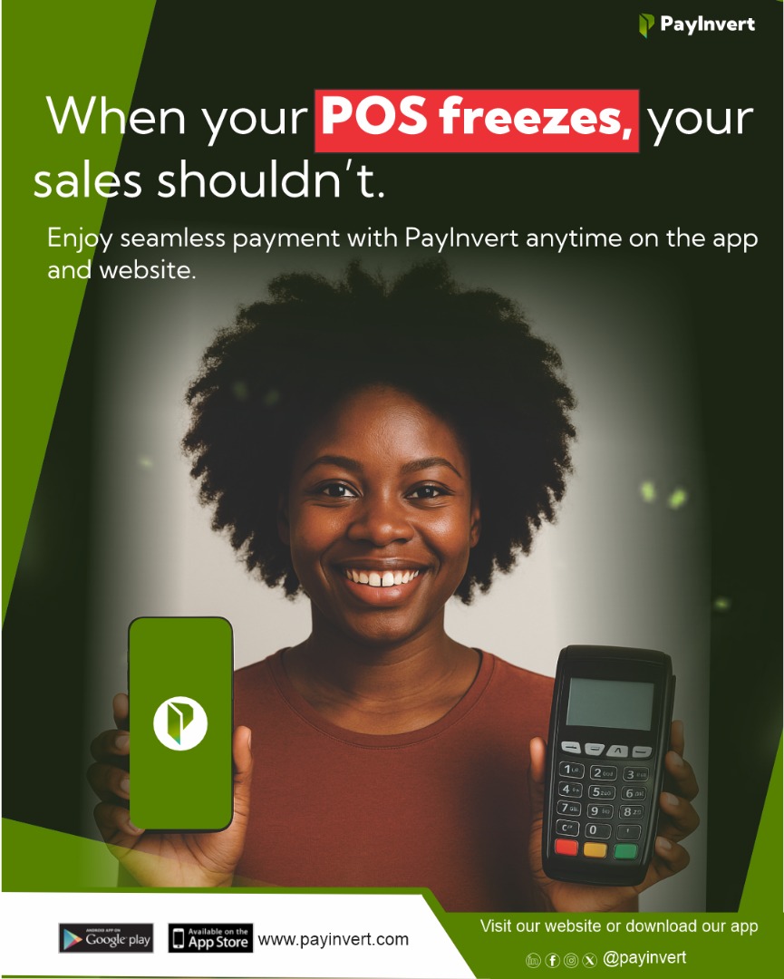 PayInvert's tweet image. Your customers won’t wait for “network errors.”
With PayInvert, all sale counts, even when one channel fails.

Sign up at PayInvert.com. For enquiries, call +234 817 131 0000 or email Contact@payinvert.com.
#NoNetworkError #PayInvertFastTransaction #FintechSolutions