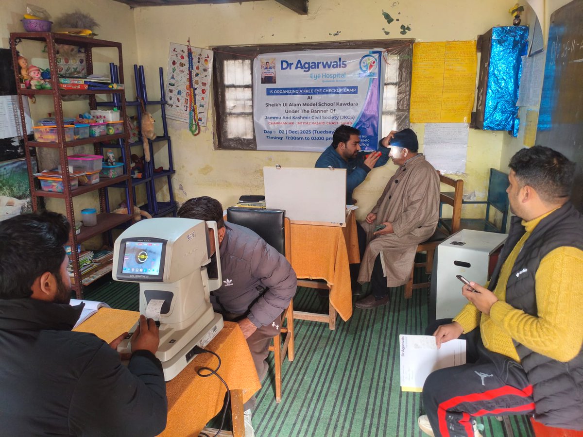 JKCS_7007's tweet photo. Eye care camp going on in NARWARA https://t.co/Hhk2ssrnV2