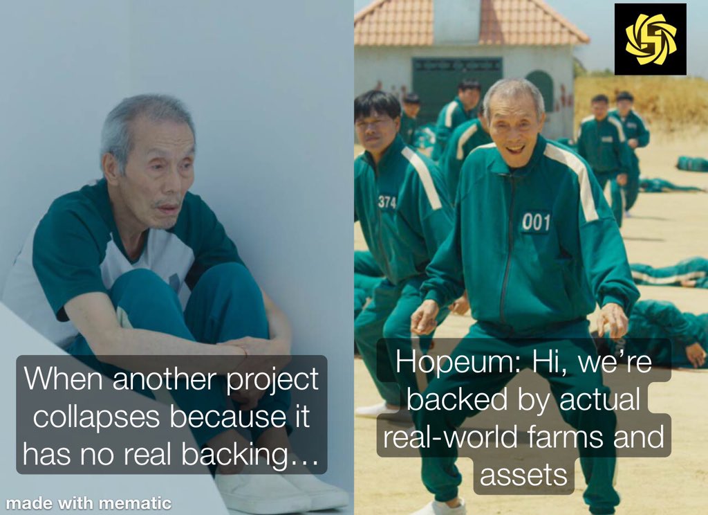 Princess100W's tweet image. Other projects crumble with no real backing…
Meanwhile @Hopeum_io is out here flexing real-world farms, real assets, and real yield.

#Hopeum #Crypto #RealYield #Web3Gaming