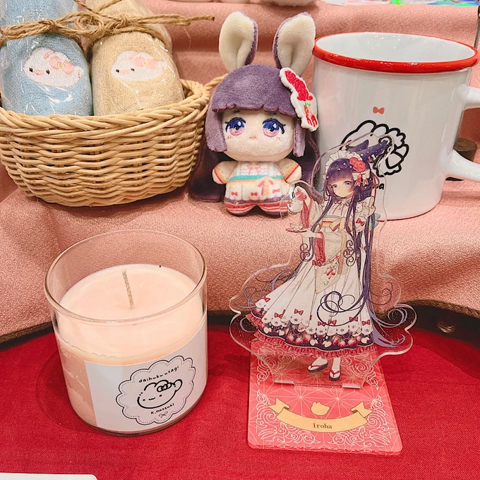 姉からプレゼントしてもらったアロマキャンドル実はイベント後半でちょっとだけ展示してました!
