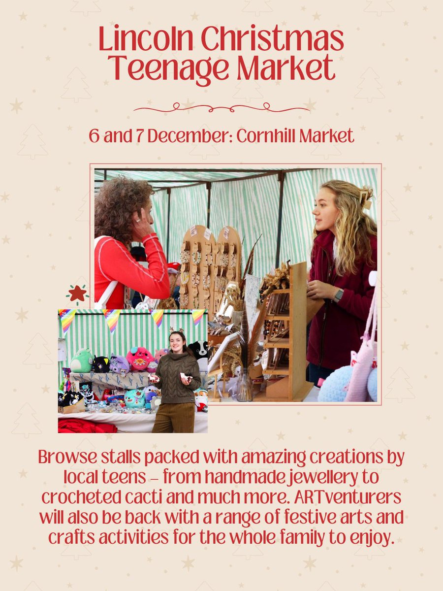 Our guide to Christmas craft fairs and markets in #Lincoln 🎁

Hosted by local makers, artists and producers, these pop-up craft markets in Lincoln are a great way to support and celebrate small businesses.

Discover more festive pop-up markets: visitlincoln.com/blog/post/chri…