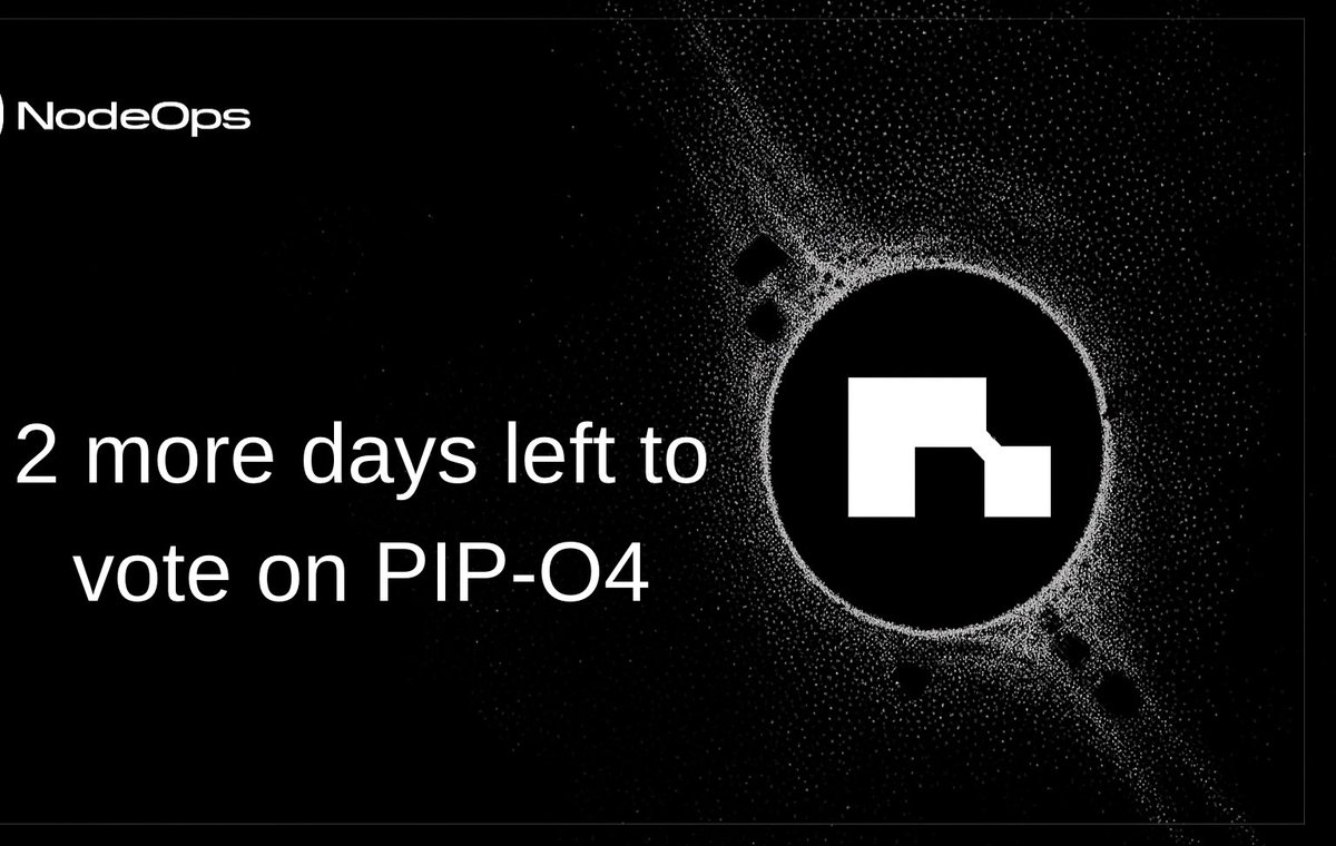 miboy103's tweet image. Time is ticking guys just 2 days left to vote on PIP-04.

If you haven’t voted yet, now’s your chance to make your voice count.

Every vote matters, and yours truly does.

Cast your Vote here
portal.nodeops.network/governance/769…

#PIP-04 #NODE