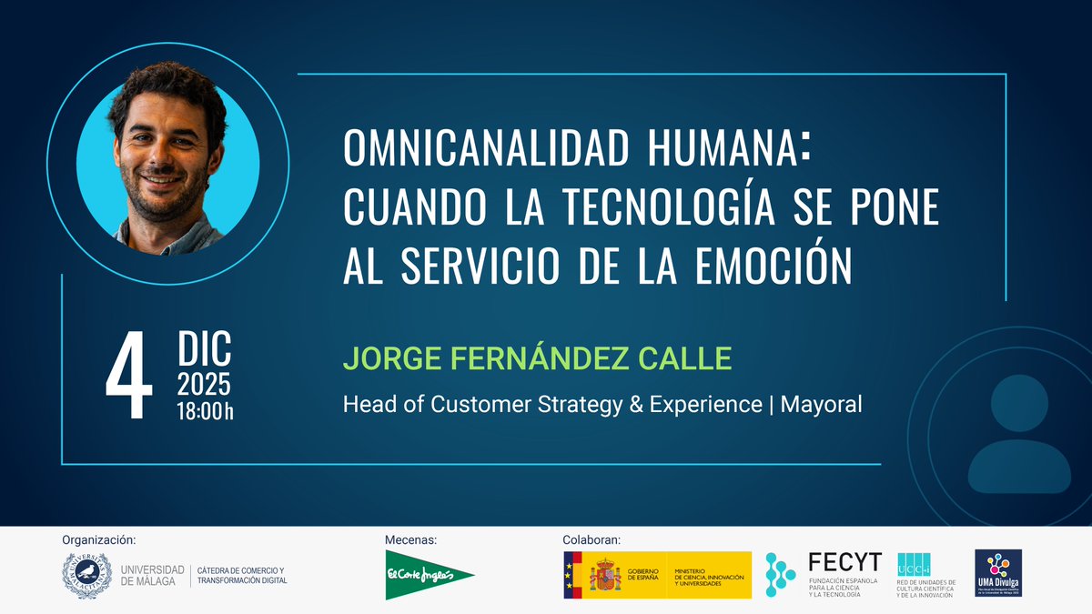 Cátedra de Comercio y Transformación Digital UMA tweet media