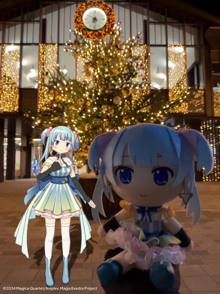 クリスマスレナちゃんまどドラカメラ！
#水波レナぬいぐるみ　#まどドラカメラ　#灯台劇場写真部
