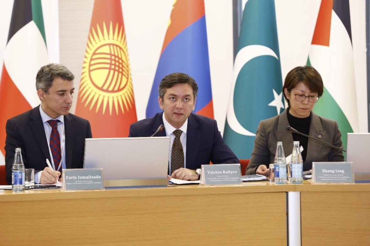 CicaSecretariat's tweet photo. 2 Dec 2025 — #CICA DSG Zhang Ling addressed opening of Conference on “The Role of Universities in Green Energy & Sustainability,” hosted by #ADAUniversity 🇦🇿 as a Chair of #PNLU Coordination Council
DSG highlighted event’s alignment w/ priorities of #AzChairmanship, underscored strategic role of #GreenEnergy in strengthening resilience & energy #sustainability & emphasized universities’ crucial contribution to advancing research #cooperation, informing evidence-based policymaking & preparing future leaders to drive #SustainableGrowth across #CICAregion