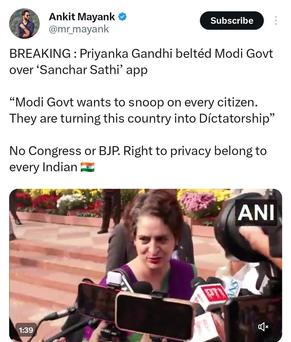 Mudit0797's tweet image. People who install “free money earning apps” on their mobile phones are now concerned about the Govt’s Sanchar Saathi application.

Hypocrisy! 😂😂