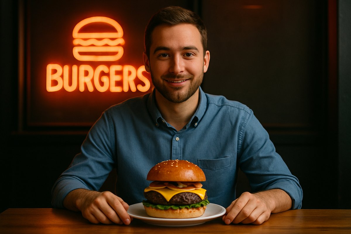 Burger Gossip
Rumor has it a certain famous actor requires a burger in his trailer, measured to the exact gram. It’s not a whim - he just believes luck loves stability. 🎬🍔😉