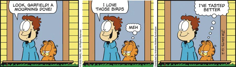 Garfield by Jim Davis for Tue, 02 Dec 2025