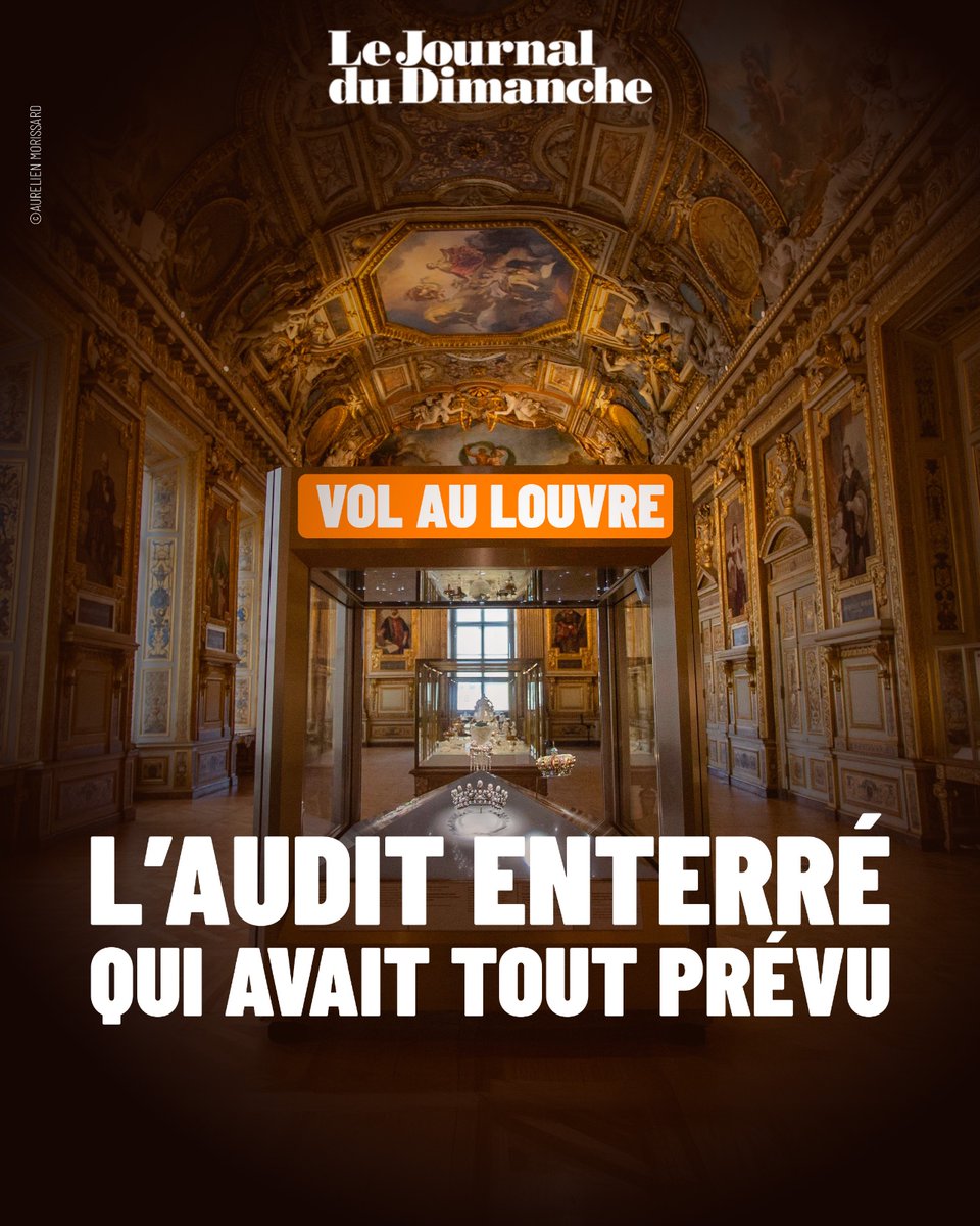 leJDD's tweet photo. Vol au Louvre : l’audit enterré qui avait tout prévu

🔗 Article JDD : https://t.co/6ytApuw0Ot https://t.co/Hni8sX5vj4