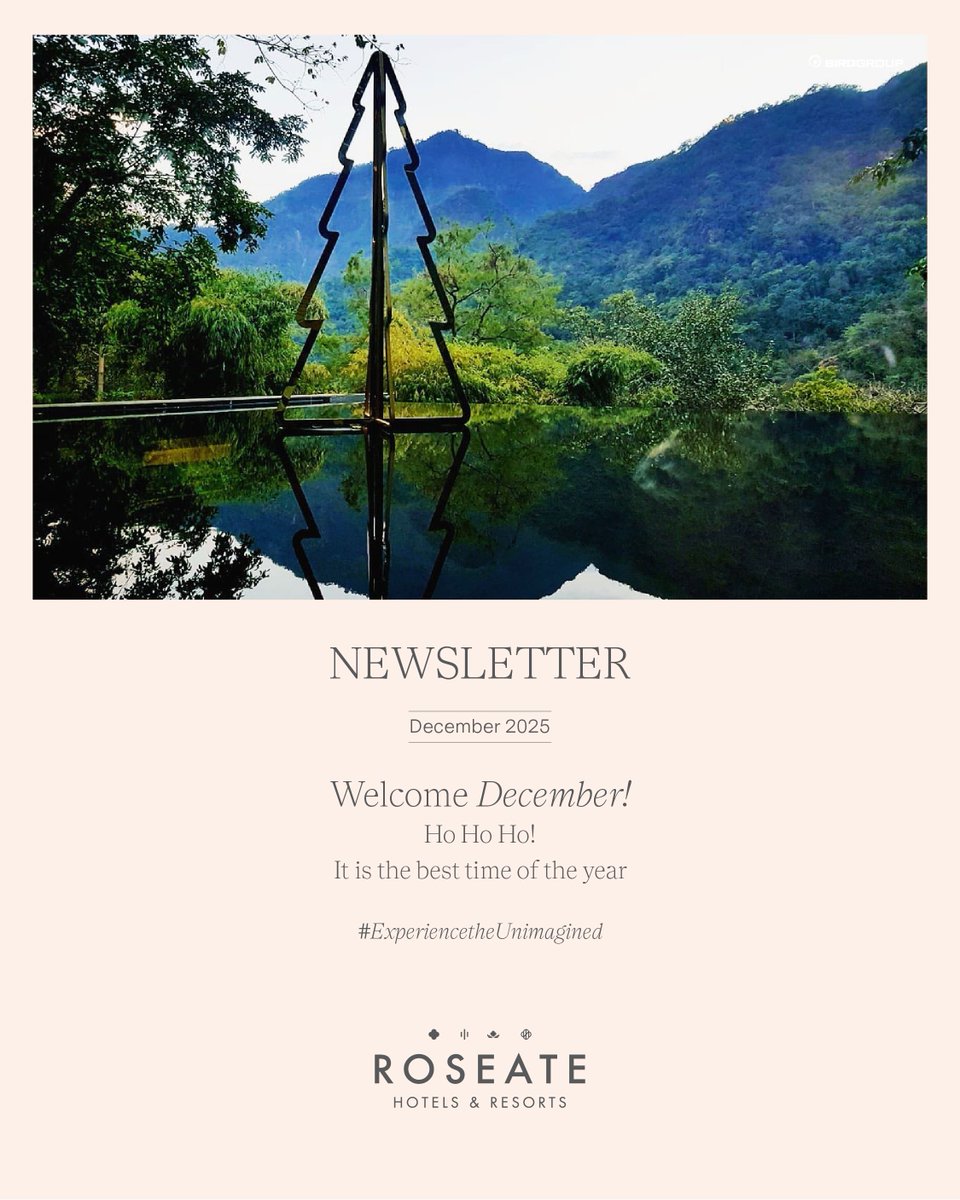 Experience the season of joy &amp; the quiet charm of winter across Roseate Hotels &amp; Resorts Explore: roseatehotels.com/whats-on/ #ExperienceTheUnimagined #RoseateHotels #ChristmasAtRoseate #FoodByRoseate #NewYear #December #newsletter