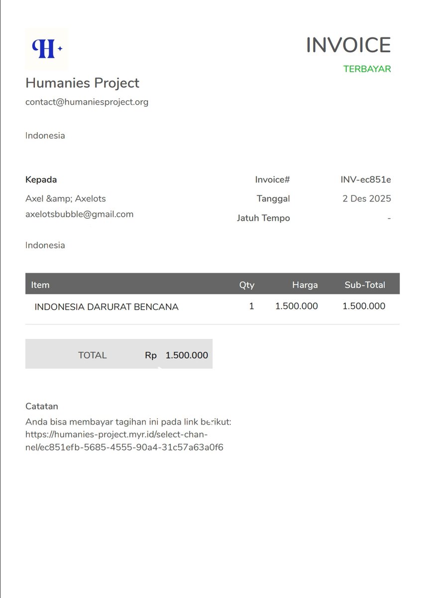 axelotsbubble's tweet image. Kemanusiaan selalu lebih kuat ketika kita bergerak bersama🤍

Turut menyampaikan belasungkawa atas bencana alam yang menimpa wilayah Sumatra. Semoga para korban diberi ketabahan, dan proses pemulihan dapat berjalan dengan lancar. Aamiin🤲🏻

#AllEyesOnSumatera