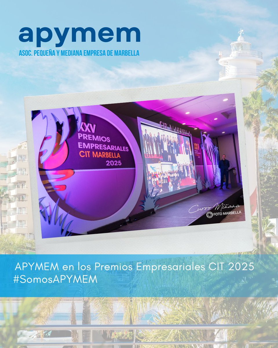 Apymem's tweet image. El pasado viernes, nuestros vocales Maibel Luna y David C. Mendoza, asistieron a los XXV Premios Empresariales CIT Marbella. Una celebración de un cuarto de siglo de empuje, pasión y éxito. ¡Enhorabuena y felicidades!

¡Un placer haber compartido esta noche de excelencia!