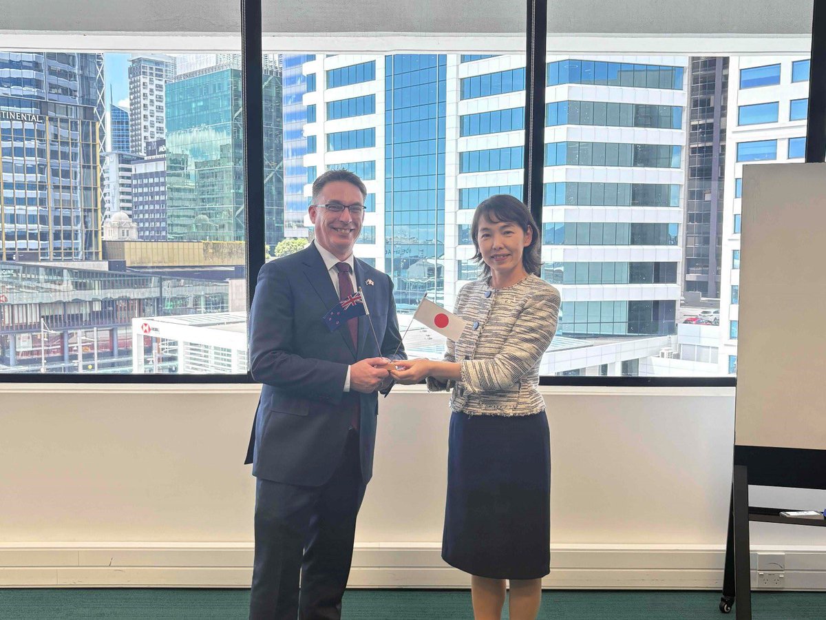 ModJapan_en's tweet image. On Nov 27, the 16th #Japan-#NewZealand Defence Dialogue was held, and we exchanged views on a variety of topics including regional affairs, defense policy and respective engagement in the Pacific Islands Region. We further strengthen cooperation with 🇳🇿 #FreeandOpenIndoPacific