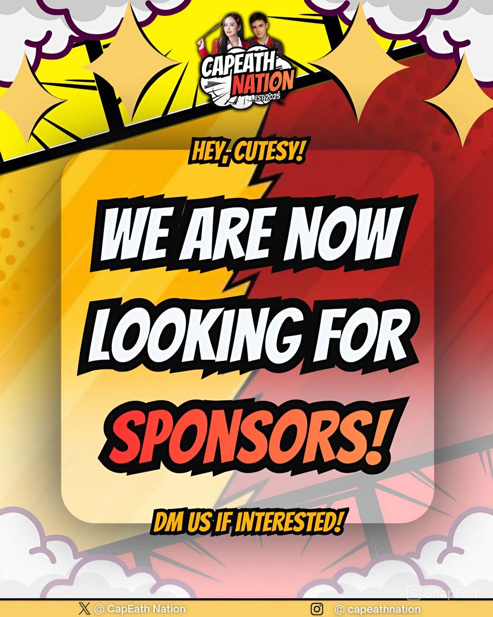 CapEathNation1's tweet image. 💥 Hey, Cutesy! We’re gearing up for more exciting projects, and we’re officially opening our doors to sponsors! As we continue supporting Caprice and Heath, we want every mission to be bigger, brighter, and more organized—just like in every hero’s comic panel.

#CapEath