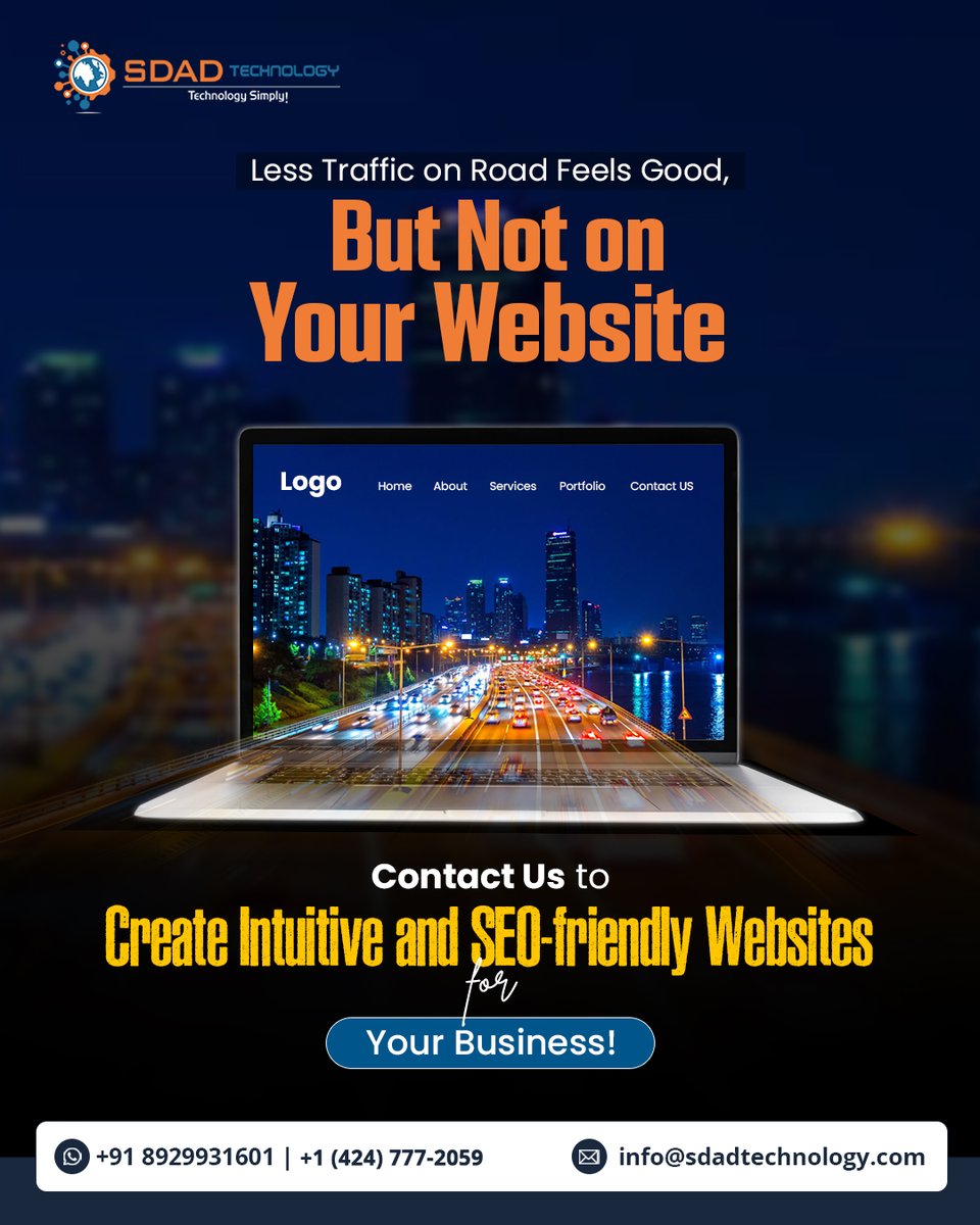SdadTechnology's tweet image. If your #website isn’t getting traffic, your #business is missing #opportunities! 
Get a #powerful, #userfriendly, #SEO-ready website with #SDADTechnology.
Let us help you turn clicks into customers!

Contact us at 👇
🌐 sdadtechnology.com
📞 +1 (424) 777-2059