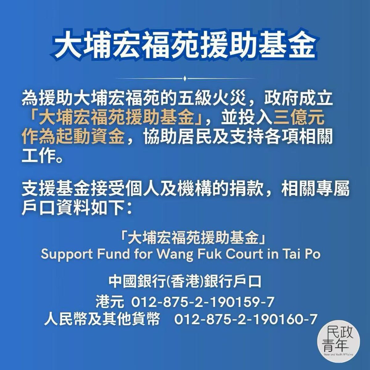 波场TRON <a href="/trondao/">TRON DAO</a> 与火币 <a href="/Huobiglobal/">火币HTX</a> 已完成向香港特区政府支持的大浦宏福苑援助基金1000万港币的捐赠。我们正在行动！为香港人民祈福 🇭🇰！