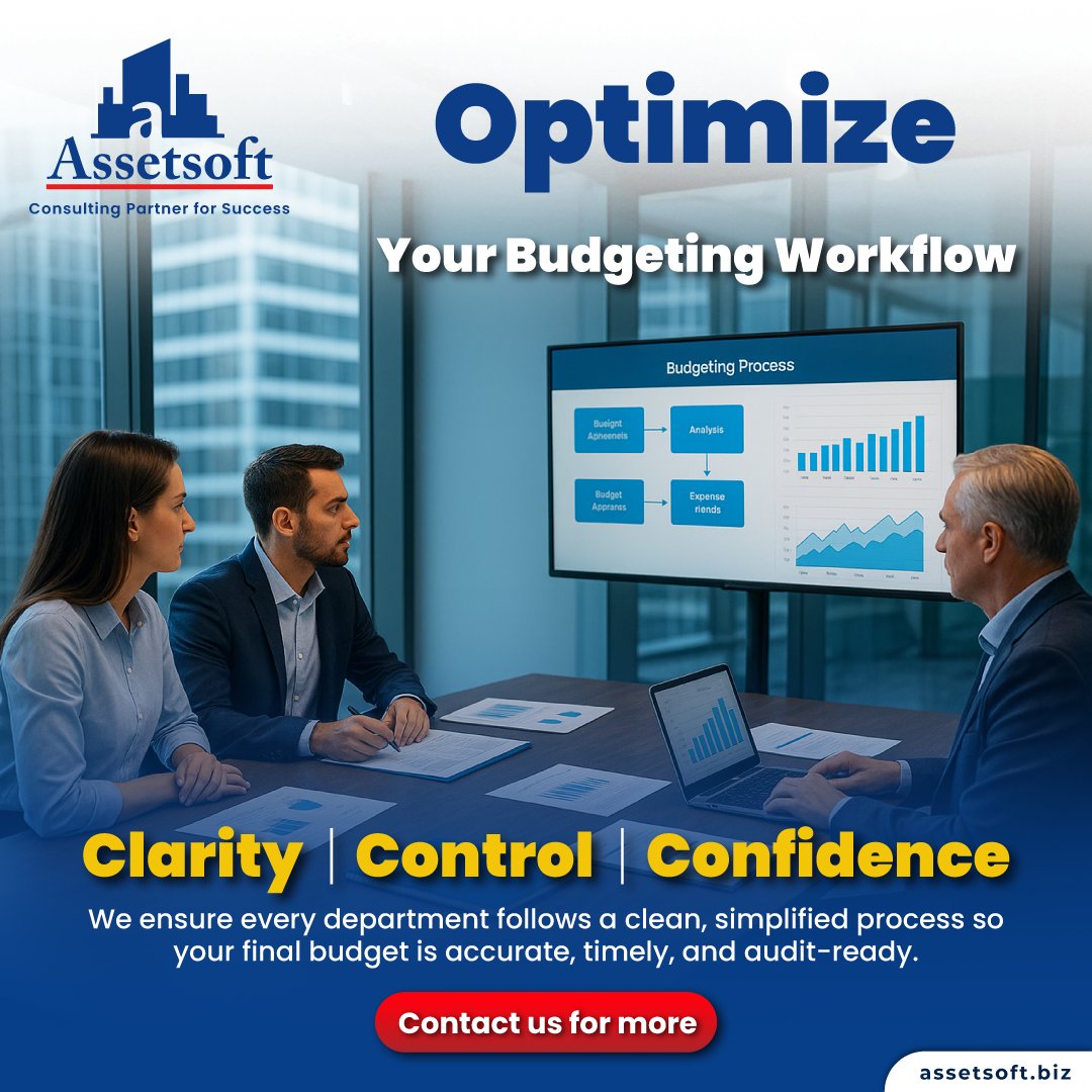 AssetSoft's tweet image. Streamline your budgeting workflow.
Assetsoft brings structure and clarity to every step.

#Assetsoft #Budgeting #ProcessOptimization #RealEstateFinance #BudgetControl #yardi #proptech #Procore #MRISoftware #UiPath