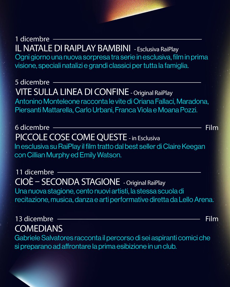 RaiPlay's tweet image. Dicembre unlocked🔓: cozy mood ☕ + nuovi titoli su RaiPlay✨
