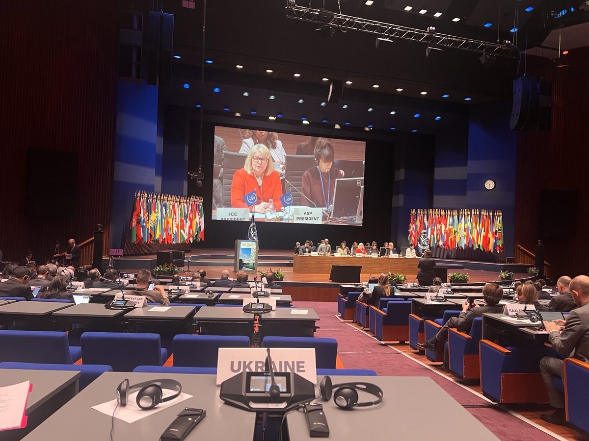 AndriyKostinUa's tweet image. Yesterday, the 24th session of the Assembly of States Parties #ASP24 has officially commenced in The Hague, marking a significant moment as Ukraine participates for the first time as a State Party to the Rome Statute.

Sincerely grateful for the President of the ASP…