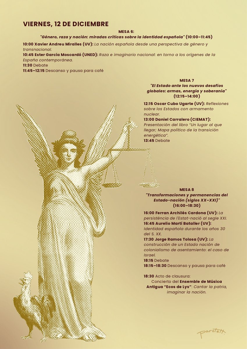 NuriaSorianoMu's tweet image. ¡Apuntad📅! Muy 🔜 tendremos el congreso &quot;La construcción del Estado y la Nación: Nuevas perspectivas desde el género, la racialidad y la interdisciplinariedad,&quot; una iniciativa de nuestros estudiantes 🧡 Quiero dar las gracias a los organizadores y especialmente a Jorge Ortuño 🙏