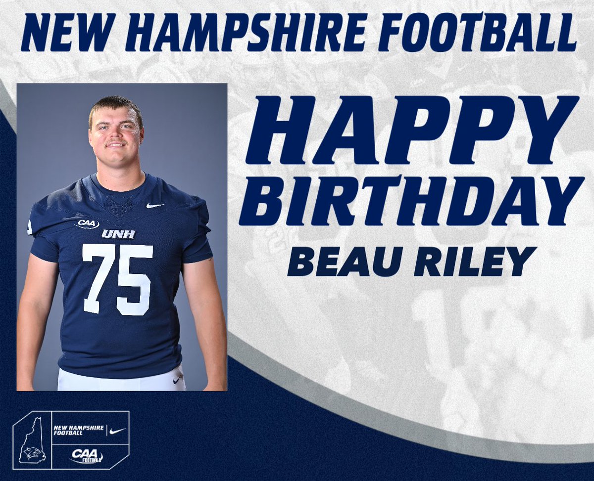 UNH_Football's tweet image. Happy birthday @BeauRiley75