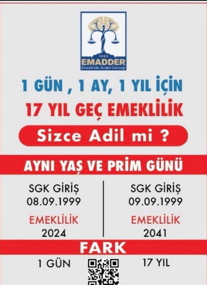 Af mı istedik? 
Atama mı istedik? 
Kadro mu istedik? 
Bize iş verin mi dedik? 
 Yıllardır çalışan,primi 7000 i geçmiş ve sadece adil emeklilik hakkını isteyen insanlarız. 
#KademeDengeyiSağlar