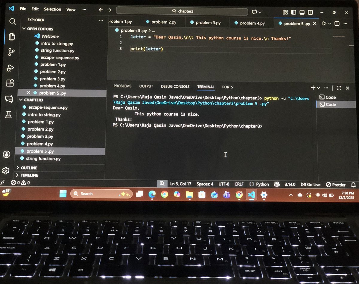 qasimjavedraja1's tweet image. python Basics , #CodingJourney #connect #python