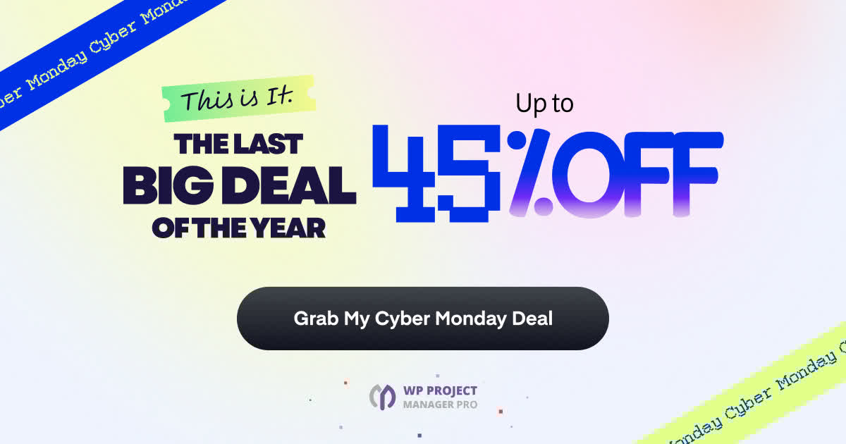 weDevs's tweet image. Your team members are skilled. But if you&apos;re still struggling to deliver projects on time, it means your project management system is outdated.

Replace your old workflow with WP Project Manager and get up to 45% OFF on all premium plans. Upgrade today and boost your team&apos;s…