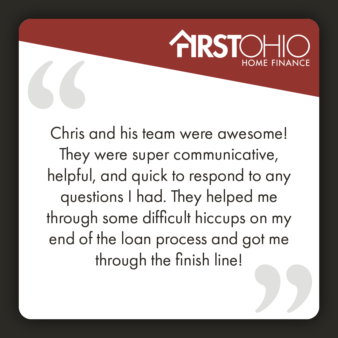 FirstOhioHome's tweet image. At First Ohio Home Finance, we believe in making your homeownership dreams a reality by providing top-notch service and support every step of the way. Ready to start your own journey? Let's make it happen together!
#TestimonialTuesday #MortgageExperts #OhioRealEstate