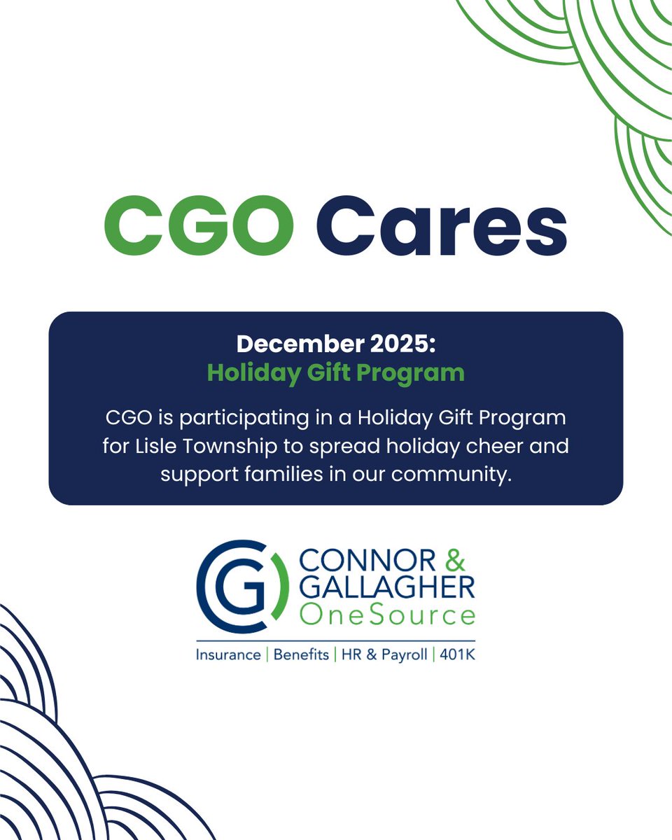 go_cgo's tweet image. We&apos;re excited to participate in the 2025 Holiday Gift Program for families in Lisle Township. 🎁🎄❄️ We&apos;re thankful for the opportunity to make a meaningful impact in our community and spread holiday cheer! 💙💚 

#CGOCares #GoCGO #GiftDrive #HolidayGiving #CommunityImpact