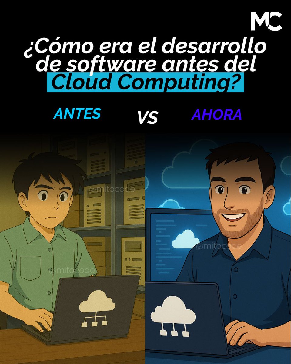 mitocode's tweet image. ¡Hey Coder! 🙋🏻♀️🙋🏻♂️. Antes del cloud, desarrollar software era lento, manual y lleno de fricción. Hoy todo es automatizado, escalable y listo en segundos 🚀

🚨 ÚLTIMOS DÍAS DE INSCRIPCIÓN: AWS Cloud Practitoner
📆 Inicio: 11 de Diciembre
📲 buff.ly/uwbztcH
.
#mitocode