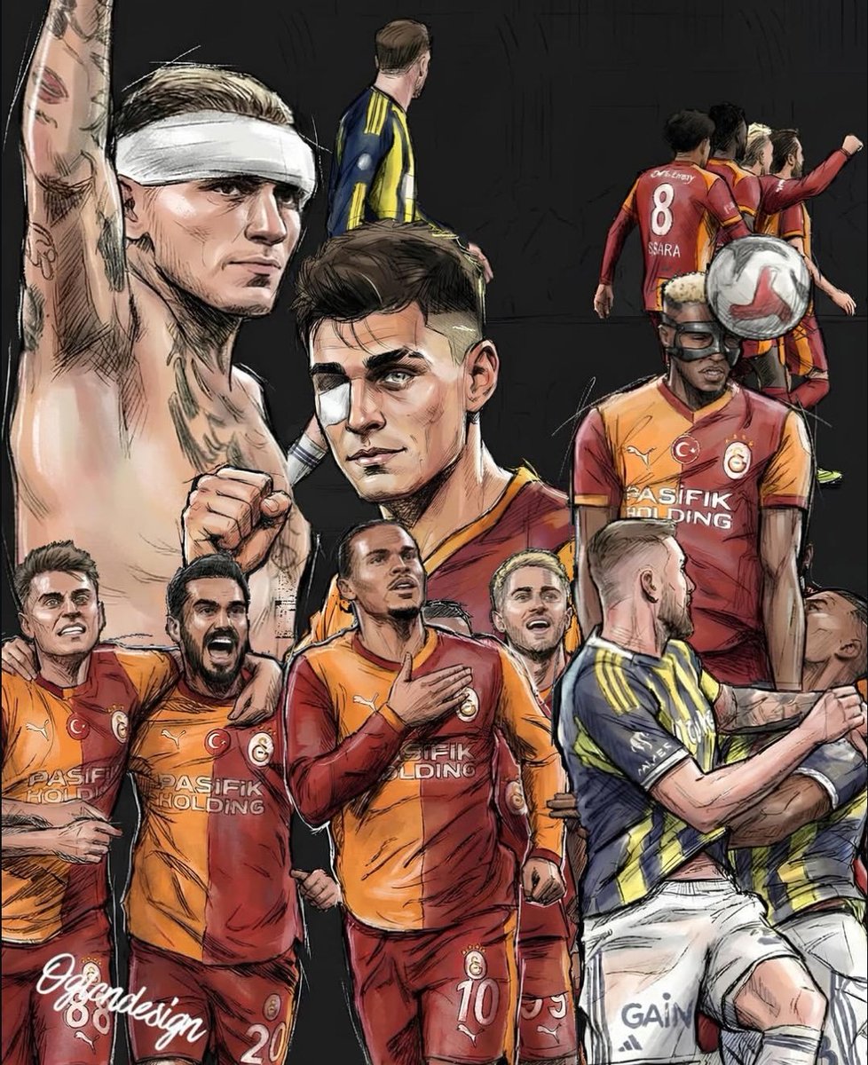 Yollar uzun, dikenli, taşlı olsa da

Bastığın yer üzüntülerle dolsa da

Sel, çığ, ateş, önünde her ne olsa da

Cimbom başı dik yürür