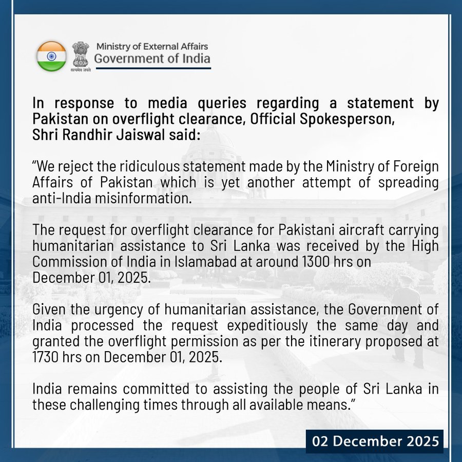 OsintUpdates's tweet image. ⚡ BREAKING: &quot;Attempt of spreading anti-India misinformation&quot;, MEA hits out at Pakistan for claims that India stopping humanitarian assistance to Sri Lanka